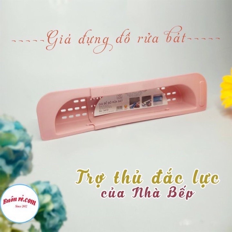 Giá để giẻ rửa bát nhựa Việt Nhật, khay gác bồn để đồ rửa chén hàng cao cấp bền đẹp (MS 5612) Bé