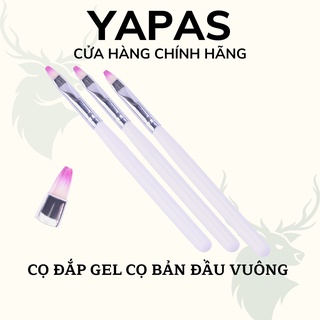 Cọ đắp gel nail đầu vuông Yapas , Cọ bản đắp bột vuông dụng cụ làm móng chuyên dụng