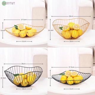 【Ready Stock】Fruit Basket Durable Easy To Clean Iron Solid Sturdy Tight Dishwasher Safe@New