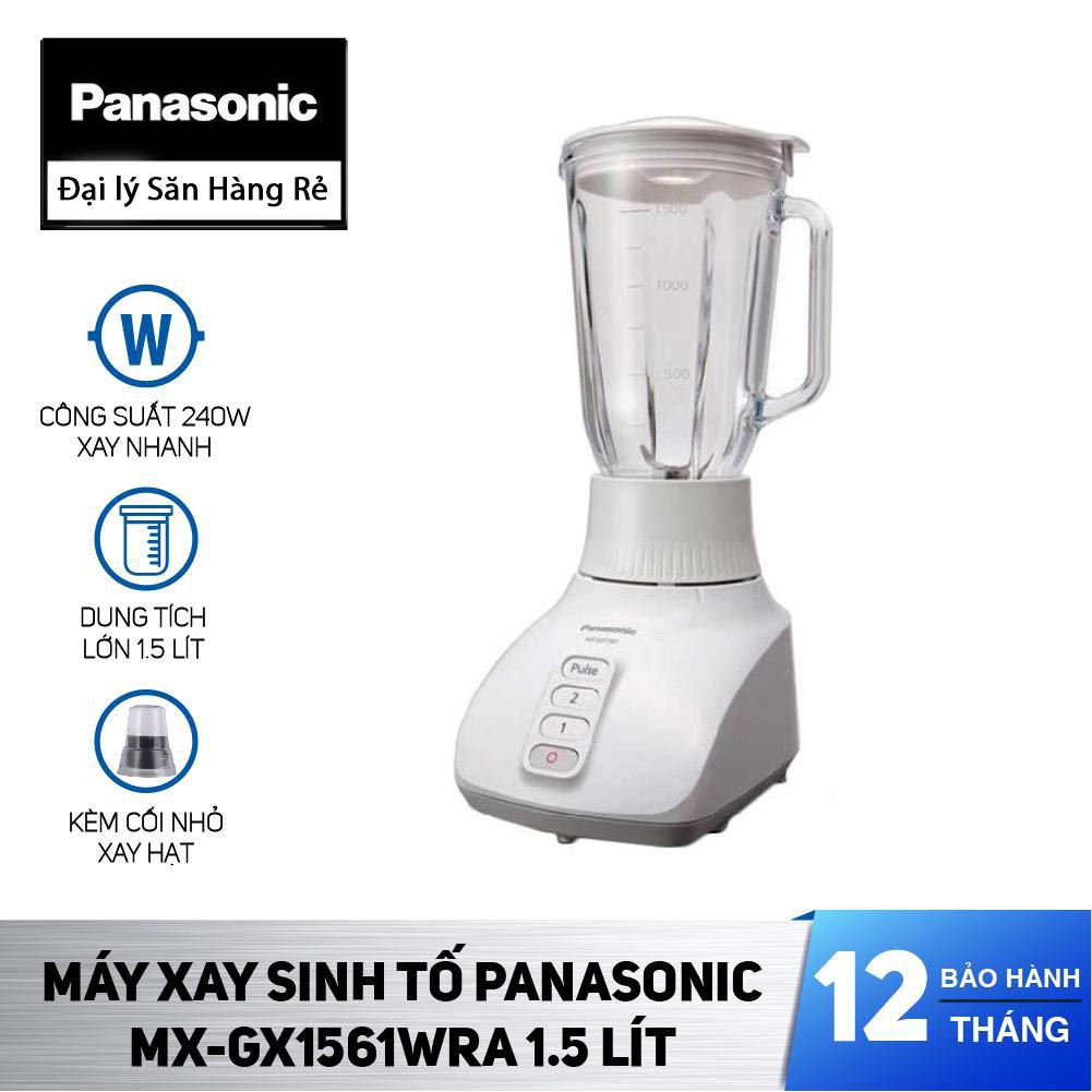 Máy xay sinh tố Panasonic MX-GX1561WRA cố thủy tinh, dung tích 1.5 Lít - Hàng chính hãng, bảo hành 12 tháng