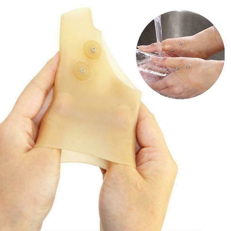Găng cổ tay chỉnh hình ngón cái silicone gel nam châm liệu pháp từ tính hỗ trợ làm giảm đau