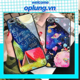 Ốp Lưng Kính Cường Lực Hành Tinh Cartoon cho iphone 6/6S/6Plus/6SPlus/7Plus/8Plus/X/XS/Xsmax/11/11pro/11pro max 12 k203