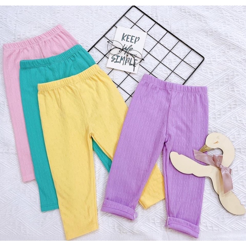 Quần legging thông hơi dài cho bé bảng màu 2