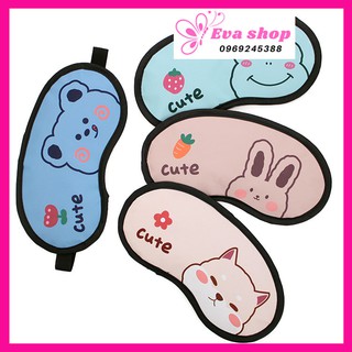 Bịt Mắt, Che Mắt Ngủ Kèm Túi Gel Massage- hoạt hình kute MS794