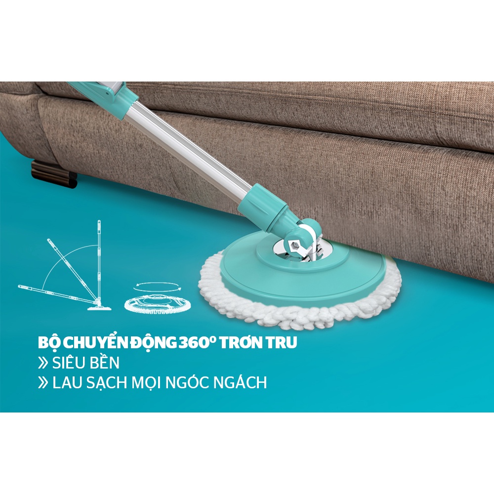 Cây lau nhà xoay 360 độ HAPPY TIME KH-MO330IB