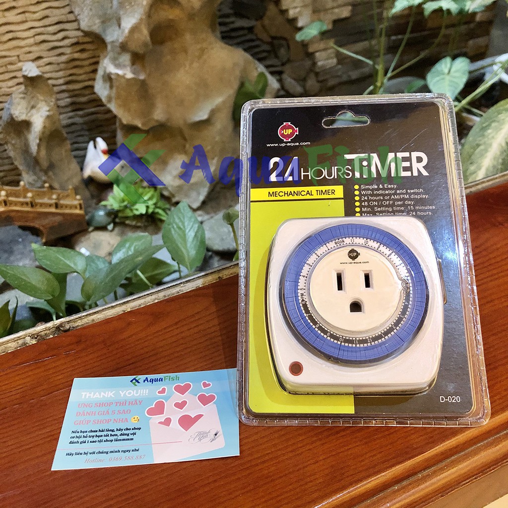 Ổ Cắm Hẹn Giờ Cơ Dùng Hẹn Giờ Bật Tắt Cho Các Thiết Bị Điện Bể Cá Cảnh, Hồ Cá Koi, Hồ Cá Rồng