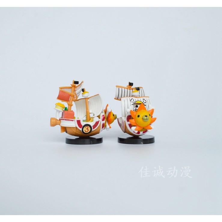Mini mô hình thuyền Thousand Sunny và Going Merry trong One Piece