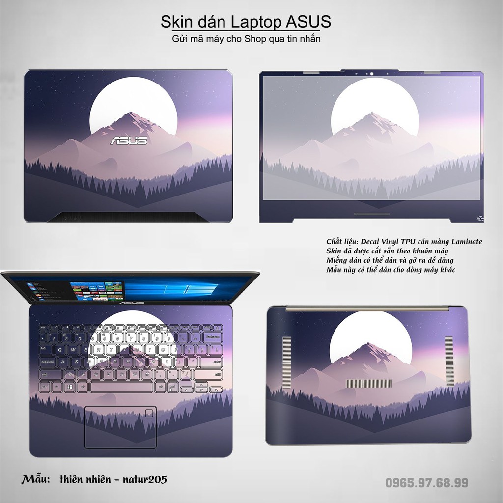 Skin dán Laptop Asus in hình thiên nhiên nhiều mẫu 8