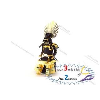 Mô Hình Lắp Ghép kim Loại 3D Áo Giáp Samurai Toyotomi Hideyoshi