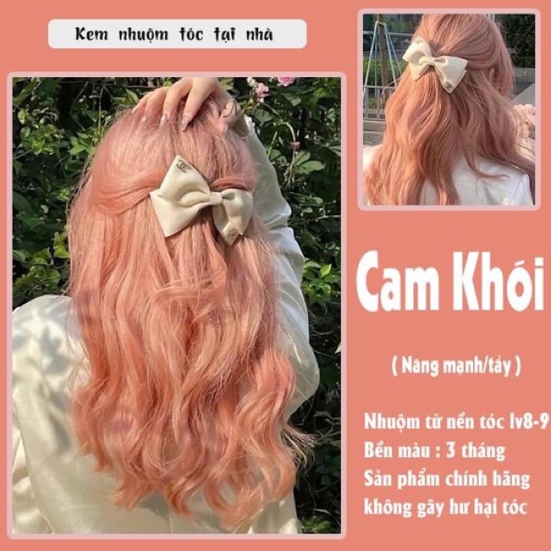 Thuốc nhuộm tóc tại nhà Cam khói (kèm oxi )