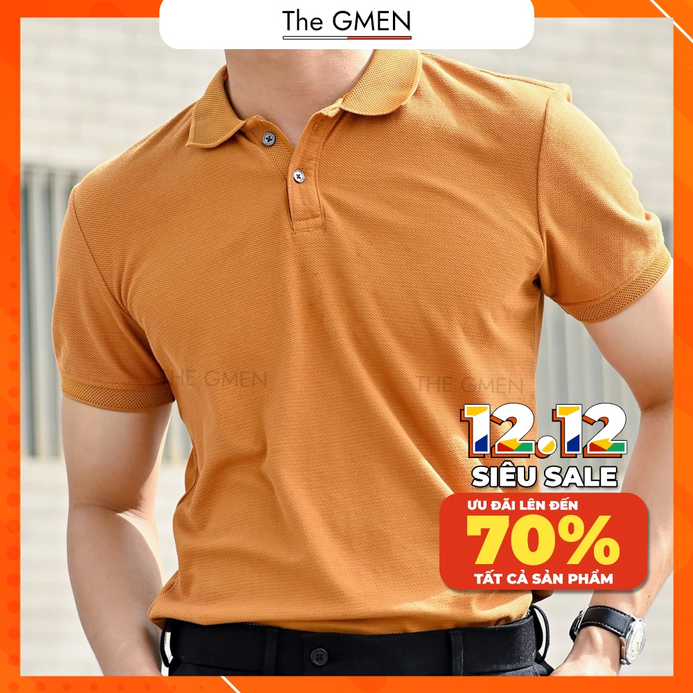 [Giảm 10% Mã SKMLTSM12] Áo Polo nam The GMEN Mesh Polo Shirt 100% cotton dày dặn, chuẩn form, giá tốt | BigBuy360 - bigbuy360.vn