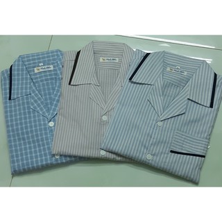 Pijama chất Kate mát cho Nam trung niên [Hình Thật]