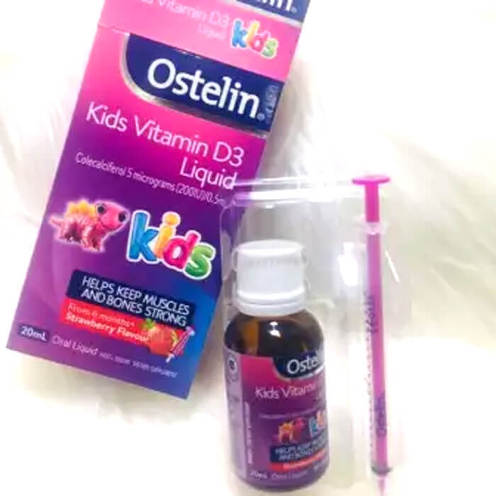 Vitamin D dạng nước cho trẻ Ostelin Kids Liquid 20ml của Úc