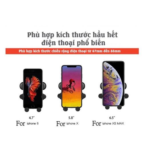 Giá đỡ điện thoại kẹp khe thông gió – Kẹp điện thoại lỗ thông gió xe hơi | BigBuy360 - bigbuy360.vn