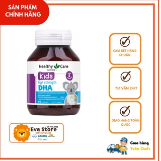 Viên uống DHA Healthy Care 60 viên (khử mùi tanh) mẫu mới