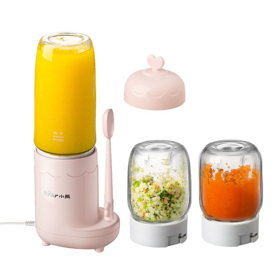 MÁY XAY 3 CỐI BEAR LLJ-C04J1 CAO CẤP CHẾ BIẾN ĐỒ ĂN DẶM CHO BÉ - BẢO HÀNH CHÍNH HÃNG