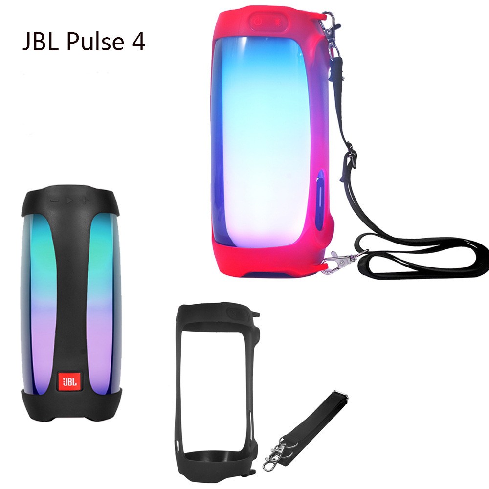 Vỏ Case Silicone Bảo Vệ Loa Jbl Pulse 4 Có Quai Đeo Tiện Lợi