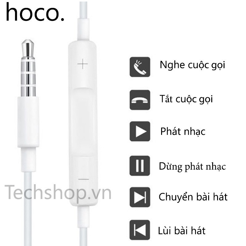 Tai Nghe Nhét Tai Có Dây Cao Cấp Hoco M1 Chất Âm Cực Hay Bền Bỉ Theo Thời Gian HÀNG TỐT