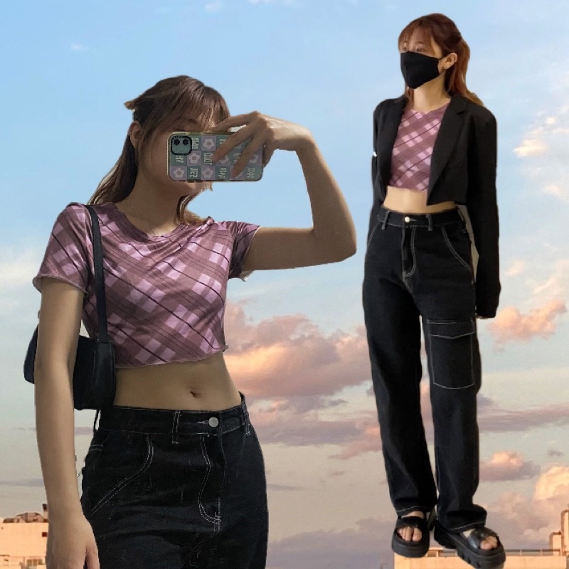 HÀNG SẴN - RETRO CROPTOP