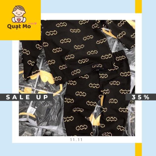 Bộ cotton H.M hình batman bé trai (12M- 6 tuổi) M1579 hàng xuất Âu Mỹ