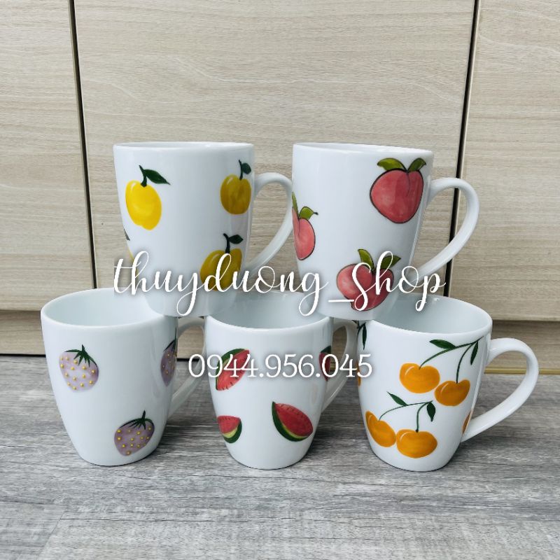 Cốc sứ Bát Tràng vẽ tay cao cấp