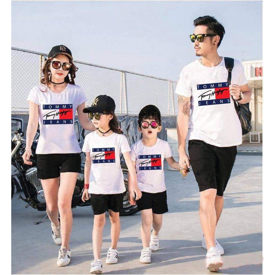 Áo thun nam nữ in chữ TOMMY unisex form rộng, áo nhóm gia đình 3,4,5 người  chất cotton dày dặn co giãn tốt | BigBuy360 - bigbuy360.vn