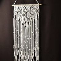 Macramé lồng dây treo tường mini