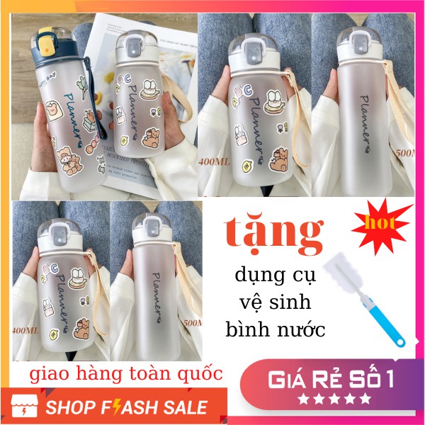 Bình nước cao câp 500ml LOẠI DÀY CÓ DÂY bình nước cute