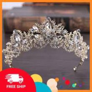 Cài tóc hình vương miện đính đá sang trọng NL