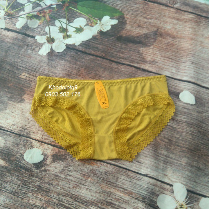 Combo 5 Quần lót nữ có lỗ thông hơi pha ren