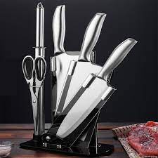 ộ Dao Nhật Inox 6 Món Đúc Nguyên Khối Cao Cấp - Bộ dao Nhật 6 món cao cấp đa năng inox chống gỉ siêu sắc bén siêu bền