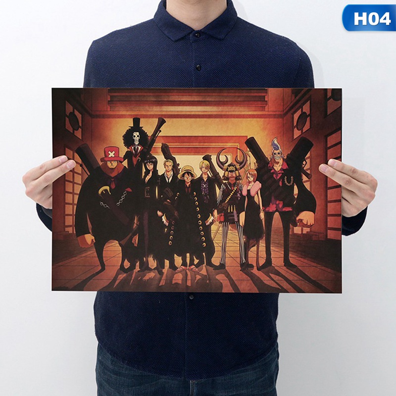 Tmdbyx Poster in hình anime One Piece phong cách cổ điển dùng trang trí