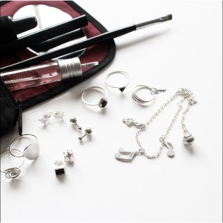 Lắc chân bạc 925 Audio - Shimmer Silver