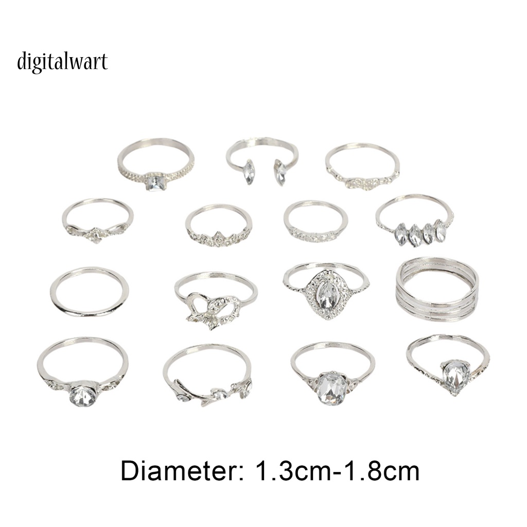 Kỹ Thuật Số| Set 15 Nhẫn Đốt Ngón Tay Phong Cách Bohemian