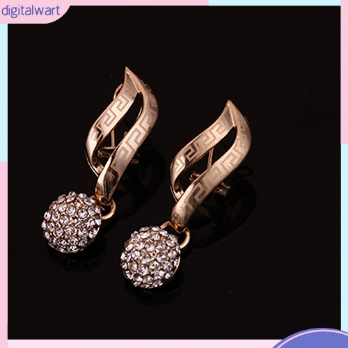 Bộ trang sức hợp kim đính đá kiểu dáng sang trọng thanh lịch cho nữ