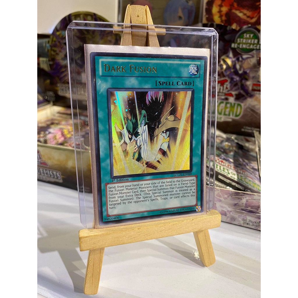 Lá bài thẻ bài Yugioh Dark Fusion – Ultra Rare - Tặng bọc bài nhựa bảo quản