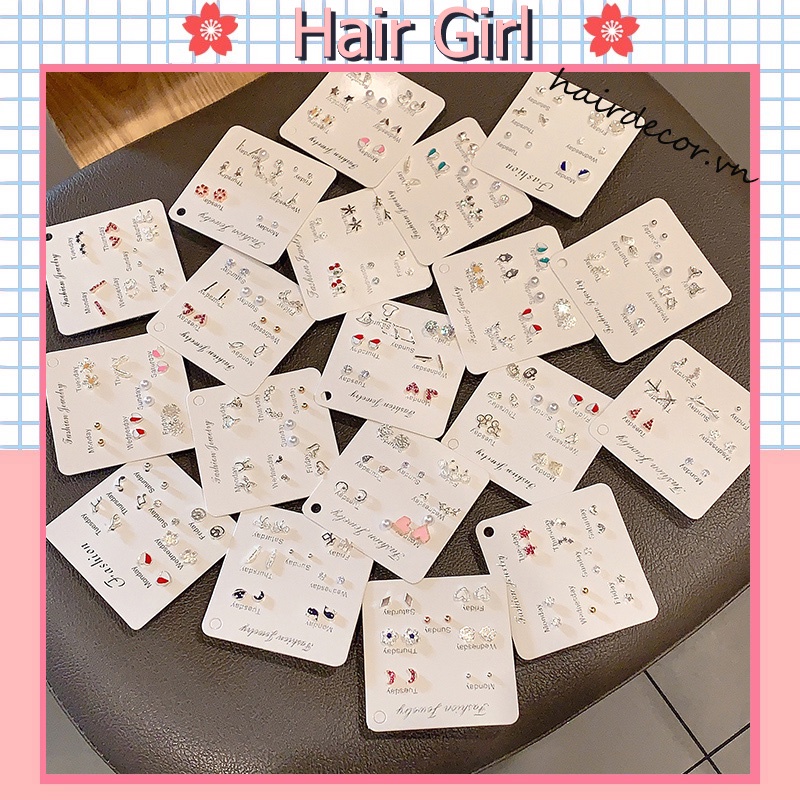 Bộ Khuyên Tai Nhỏ Đơn Giản Phong Cách Hàn Quốc Mới 2022