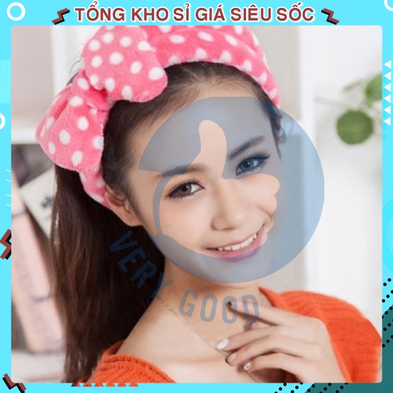 Băng đô rửa mặt turban bờm tóc cho bạn nữ cài tóc xinh đẹp chất liệu vải nhung có chun phù hợp với mọi khuôn mặt