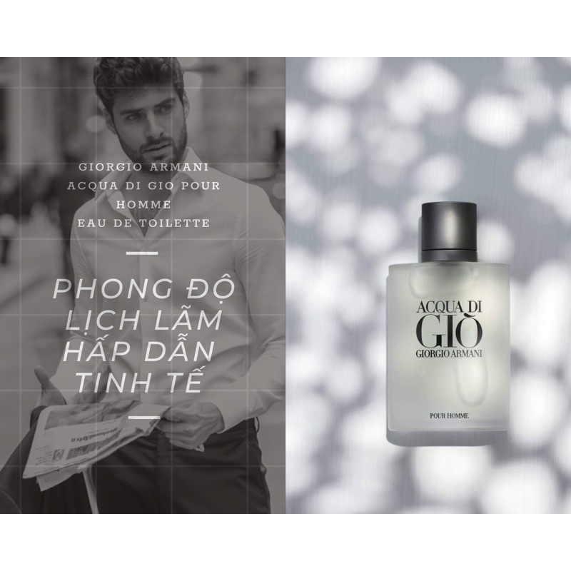 Nước Hoa Nam,Nữ GIORGIO ARMANI ACQUA DI GIÒ Pour Homme EDT