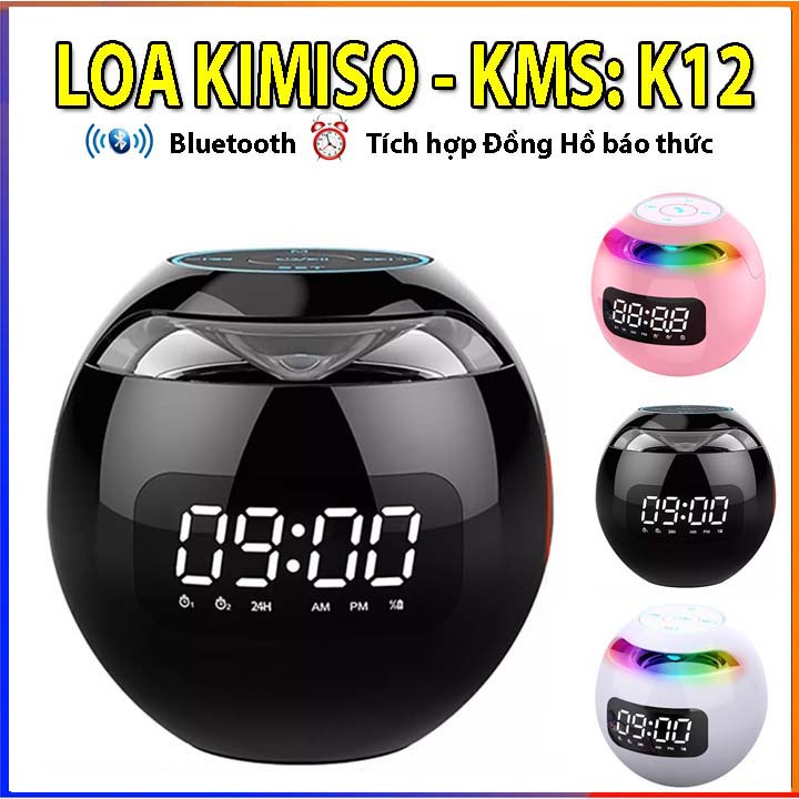 Loa Kimiso KS12 - Loa Bluetooth Mini Có Đèn Led Chính Hãng Nghe Nhạc