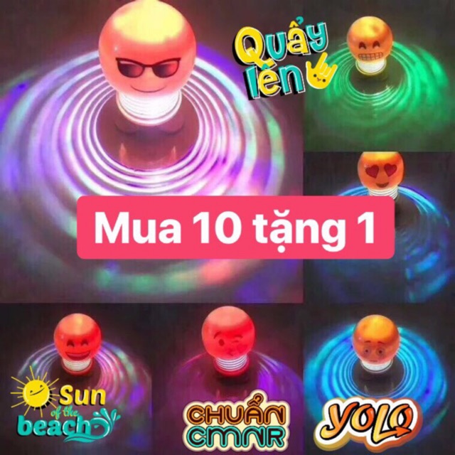 Thu nhún con lò xo thú nhún enmoji phát sáng hot hot