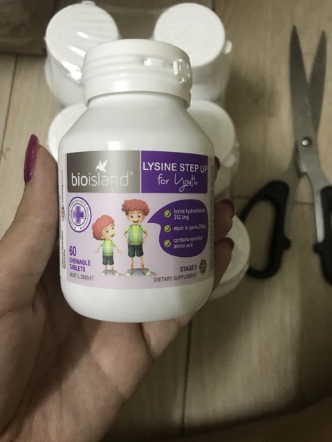 Bio island  lysine step up for youth tăng chiều cao cho trẻ từ 6 tuổi-24 tuổi