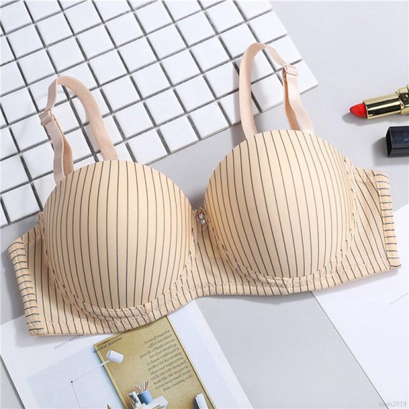 Women Gathered Steel Ring Push Seamless Underwear Bra | BigBuy360 - bigbuy360.vn