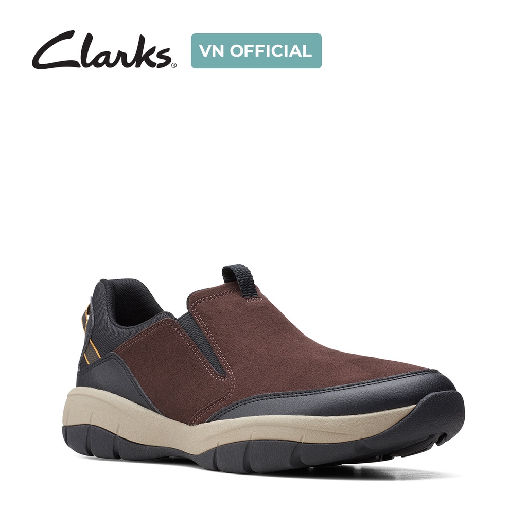 Giày Sục Nam CLARKS Ervin Low Màu Nâu