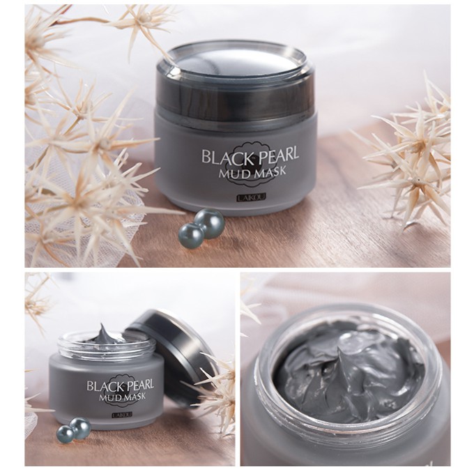 Mặt nạ bùn ngọc trai đen Laikou Black Pearl Mud Mask