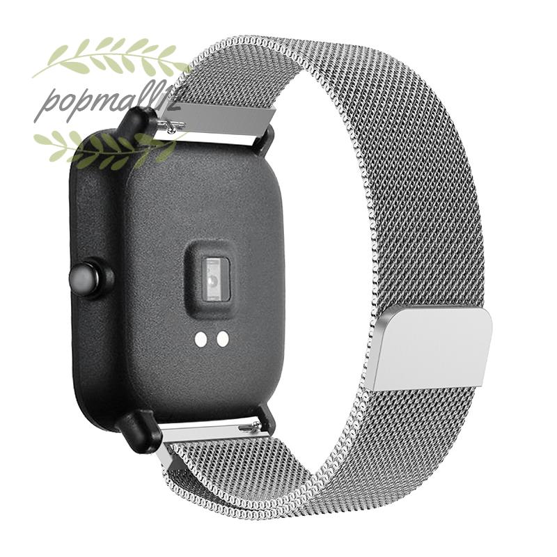 Dây Đeo Inox Cho Đồng Hồ Thông Minh Xiaomi Huami Amazfit Bip Bit Pace Lite Youth