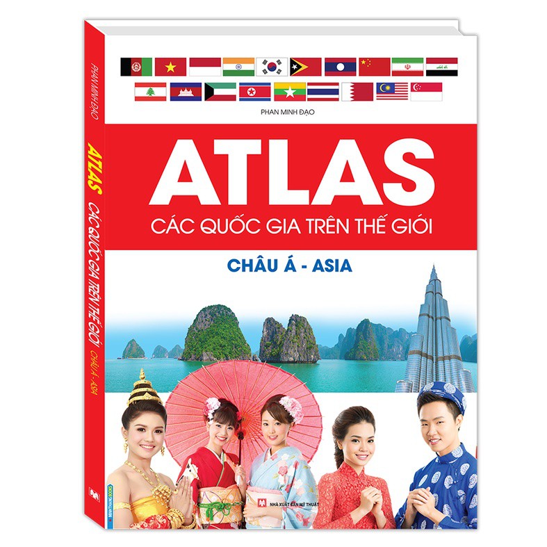 Sách - Combo Atlas các quốc gia trên thế giới châu âu, châu á (2 cuốn)