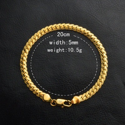 Set vòng đeo tay mạ bạc / vàng thời trang đơn giản thanh lịch dành cho cả nam và nữ