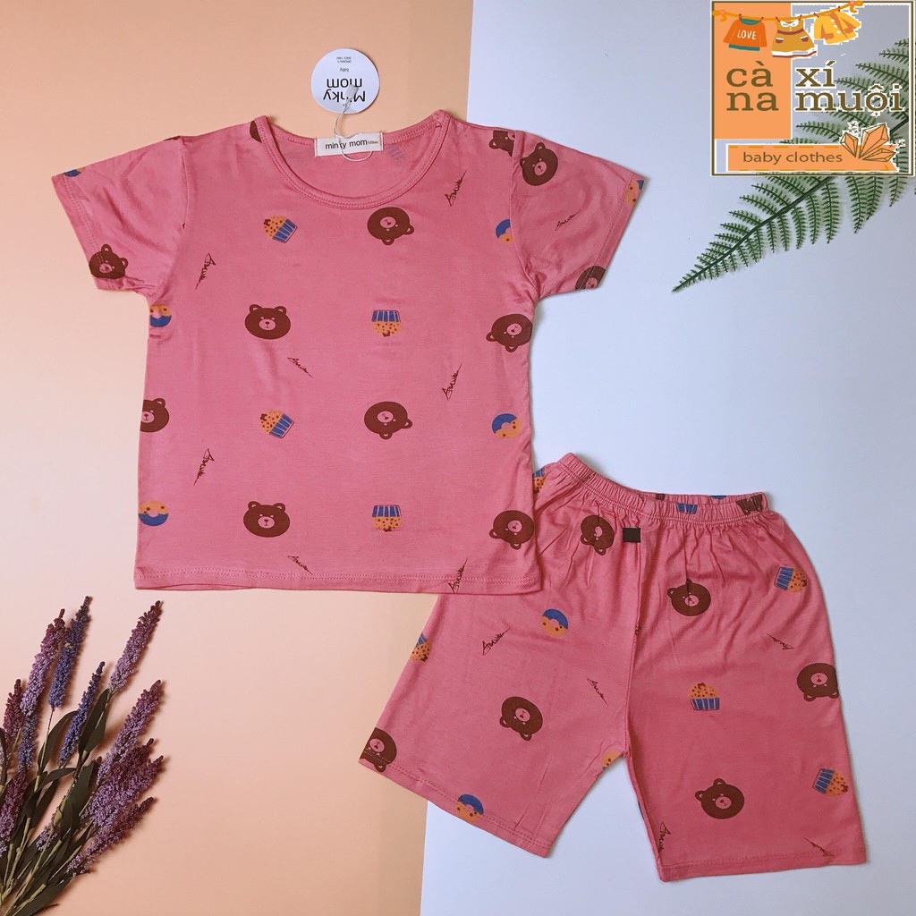 Bộ Minky Mom SIZE ĐẠI FREESHIP[XEM TRƯỚC KHI THANH TOÁN]Hàng Chuẩn Cao Cấp Ngắn Tay Họa Tiết Dể Thương Cho Bé