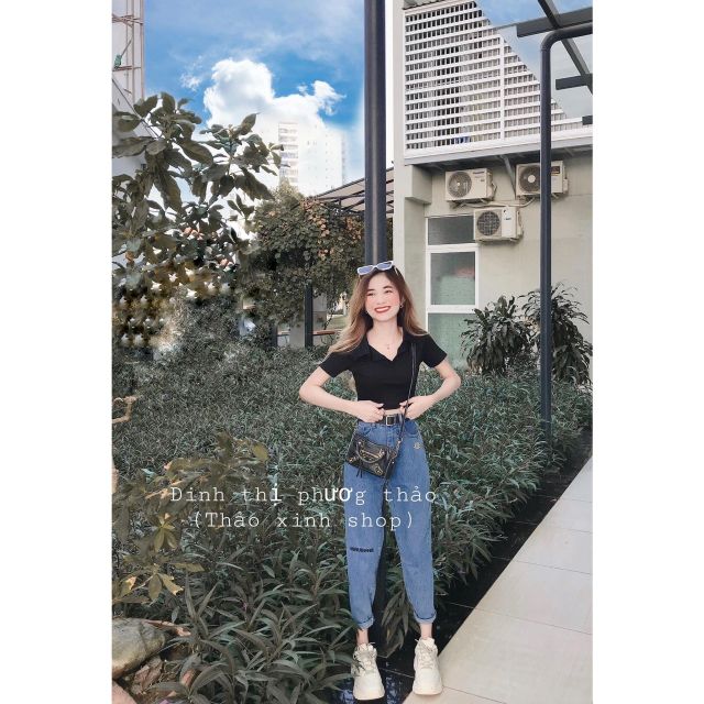 Quần baggy jeans minusone in hoa cúc hot trend, ảnh thật